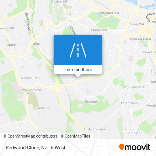 Redwood Close map