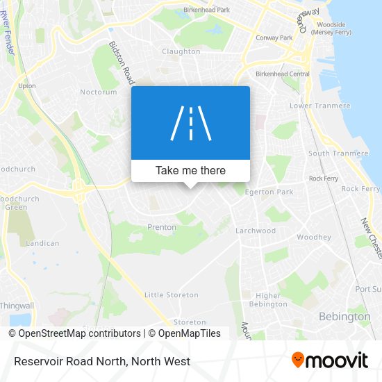 Reservoir Road North map