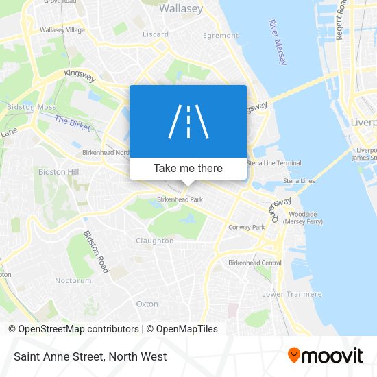 Saint Anne Street map
