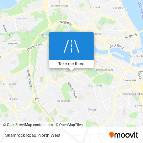 Shamrock Road map