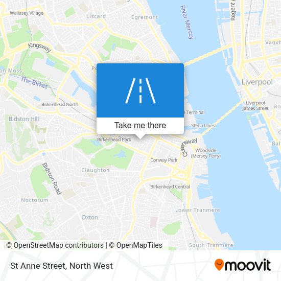 St Anne Street map