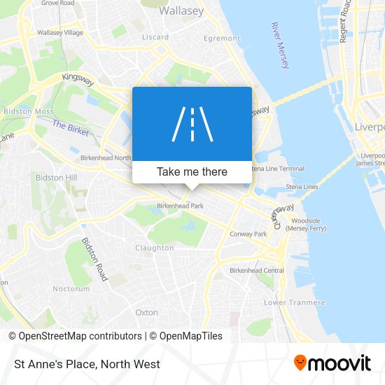 St Anne's Place map