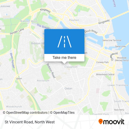 St Vincent Road map