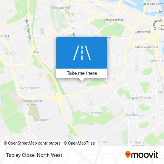 Tabley Close map