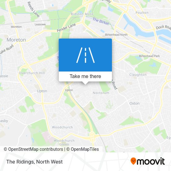The Ridings map