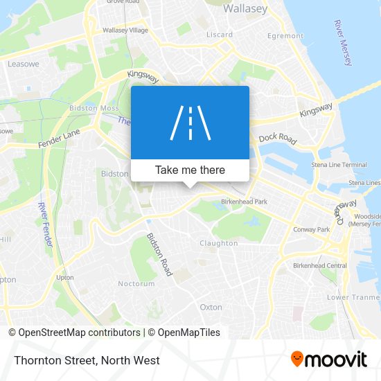 Thornton Street map
