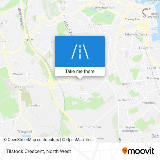 Tilstock Crescent map