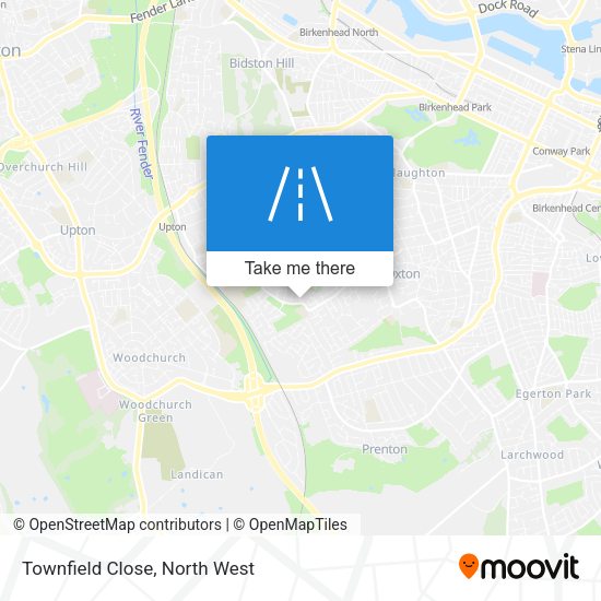 Townfield Close map