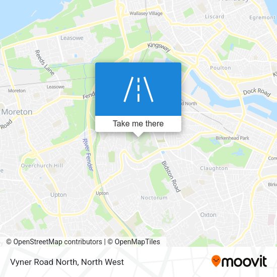 Vyner Road North map