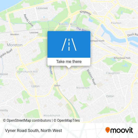 Vyner Road South map