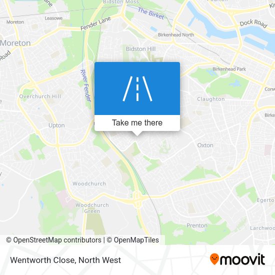Wentworth Close map