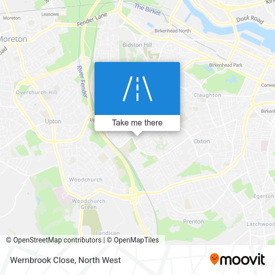 Wernbrook Close map