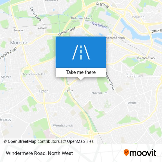 Windermere Road map