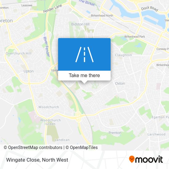 Wingate Close map