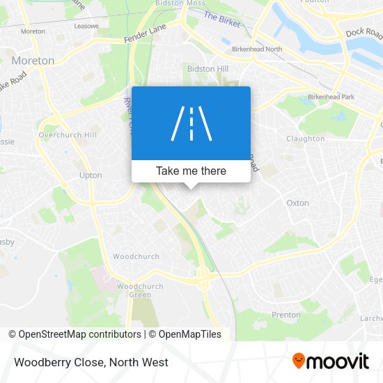 Woodberry Close map