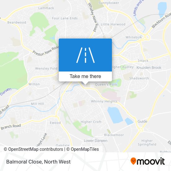 Balmoral Close map