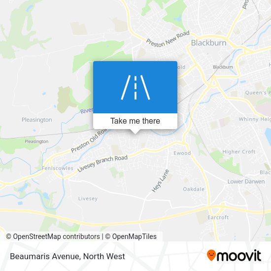 Beaumaris Avenue map