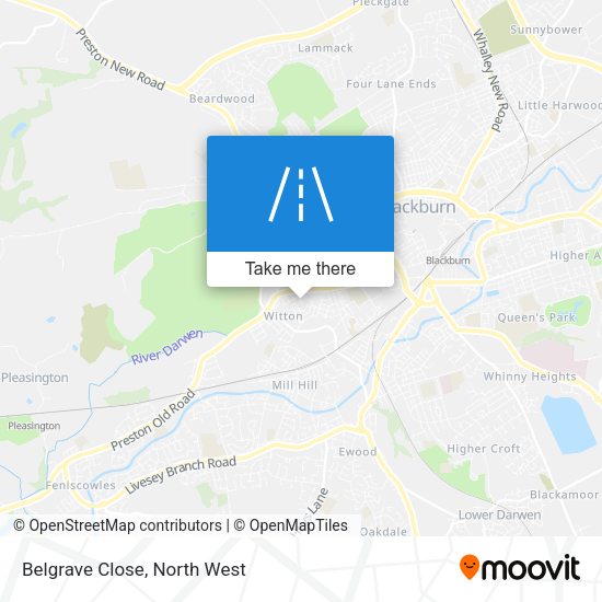 Belgrave Close map