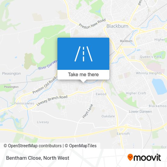 Bentham Close map
