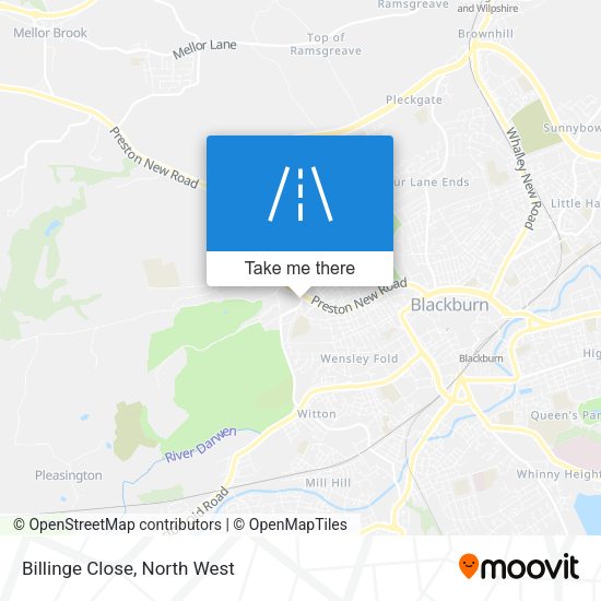 Billinge Close map