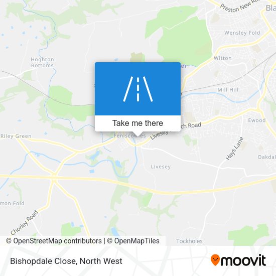 Bishopdale Close map