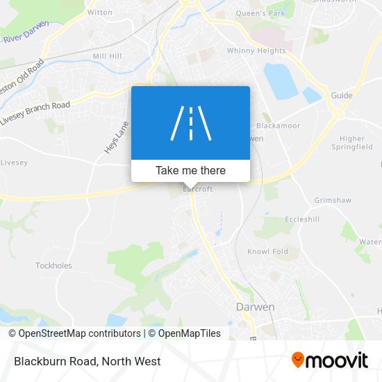 Blackburn Road map