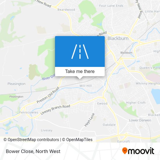 Bower Close map
