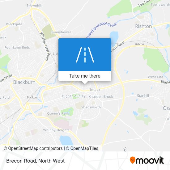 Brecon Road map