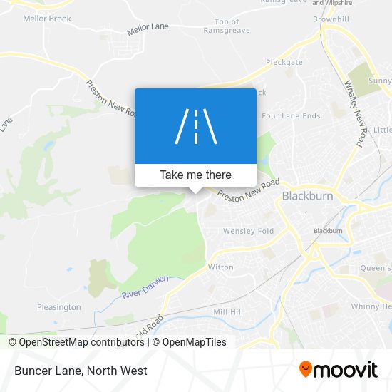 Buncer Lane map