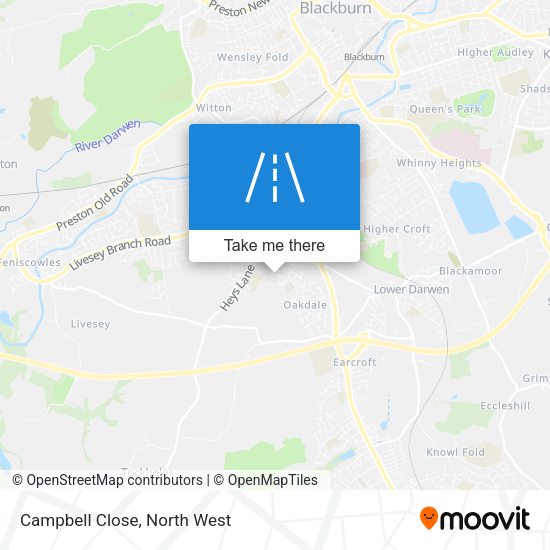 Campbell Close map