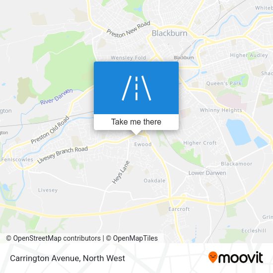Carrington Avenue map