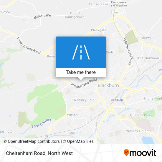 Cheltenham Road map