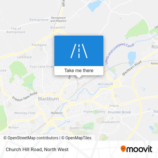 Church Hill Road map