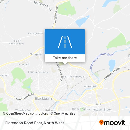 Clarendon Road East map