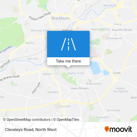 Cleveleys Road map