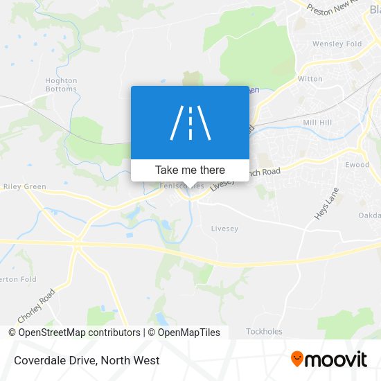 Coverdale Drive map