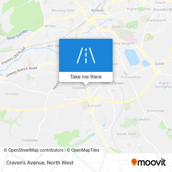 Craven's Avenue map