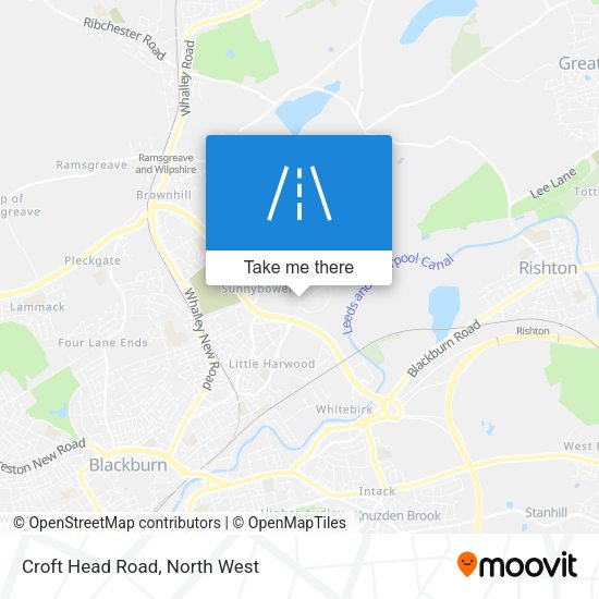 Croft Head Road map