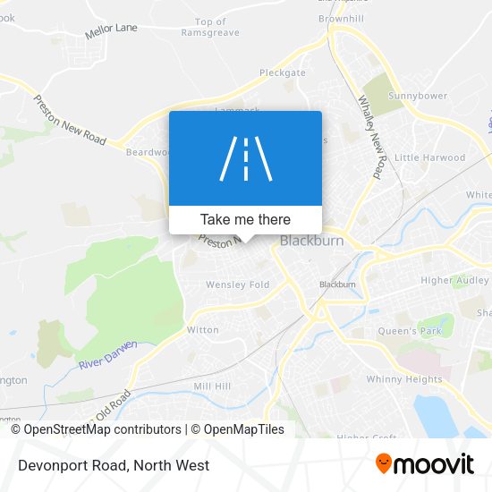 Devonport Road map