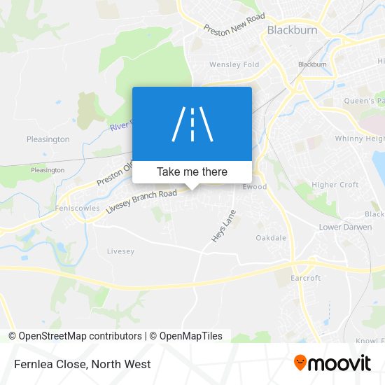 Fernlea Close map