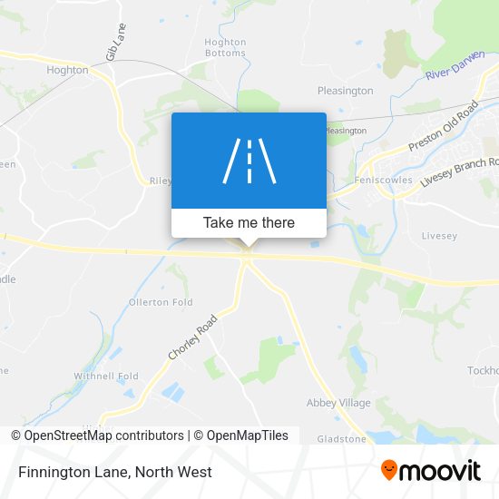 Finnington Lane map