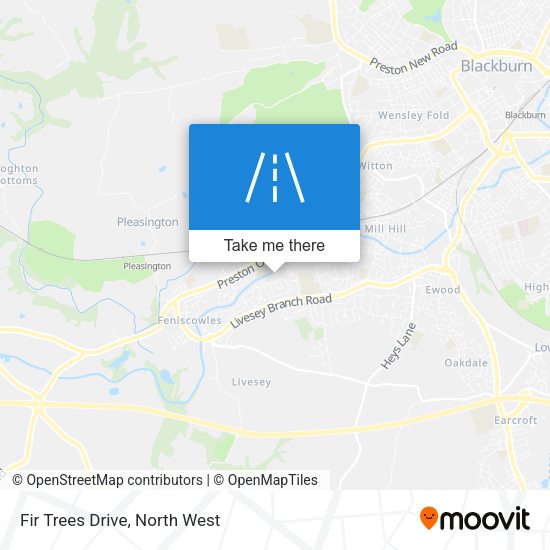 Fir Trees Drive map