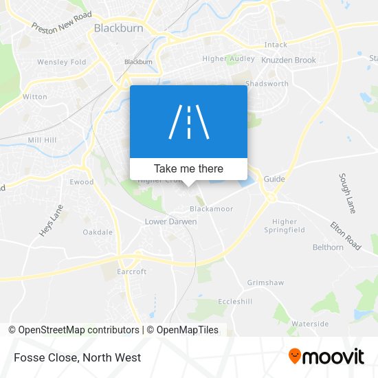 Fosse Close map