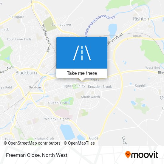 Freeman Close map