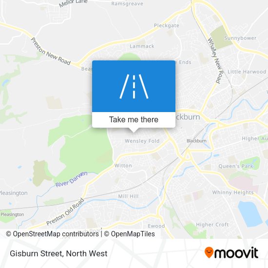 Gisburn Street map