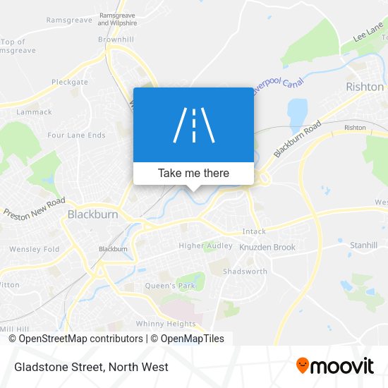 Gladstone Street map
