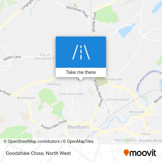 Goodshaw Close map