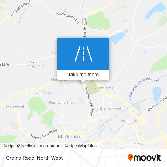 Gretna Road map