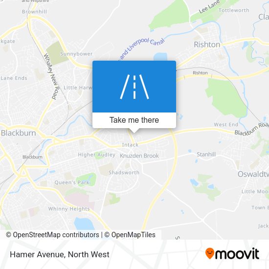 Hamer Avenue map