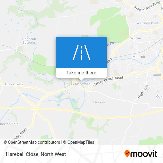 Harebell Close map